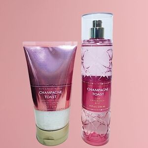 Bath & Body Works Champagne Toast Body Scrub And Mist